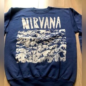 Nirvana oversized crew neck sweater size medium